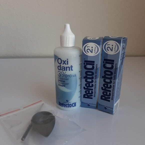 RefectoCil Professional Set Eyelash Eyebrow Tint Cream Dye Henna DEEP BLUE - Picture 4 of 4